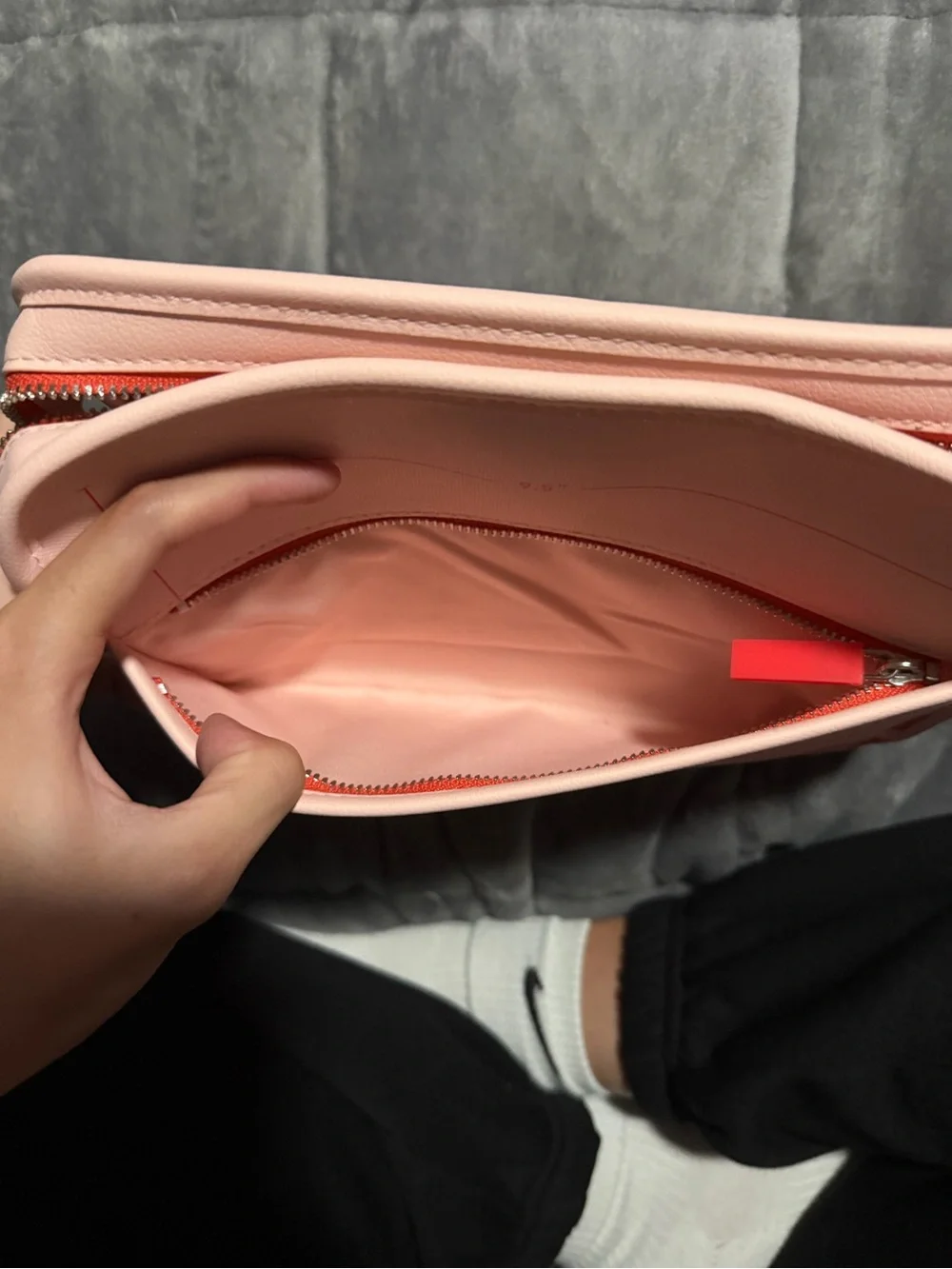 Glossier Pink Canvas Makeup Bag